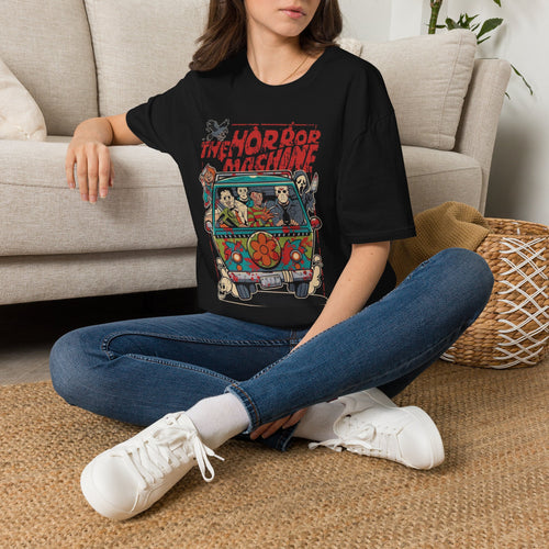 Horror Machine T-Shirt — Retro Camper Full-Moon Horror Movie Mashup