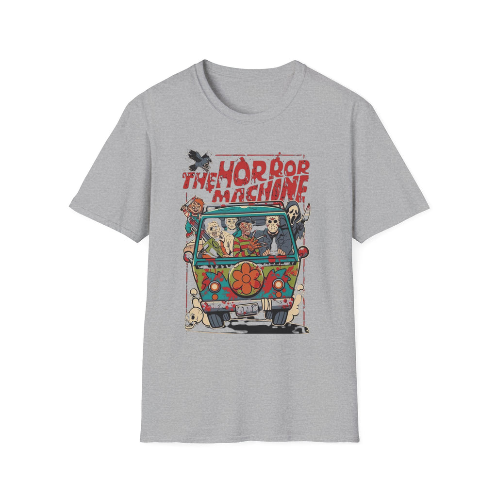 Horror Machine T-Shirt — Retro Camper Full-Moon Horror Movie Mashup